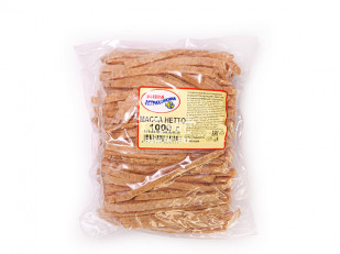 Деревенские гренки с холодцом и хреном: Сушеный минтай соломка