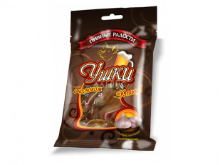 Ухо целое с чесноком (150 гр.): Уши свиные с чесноком 