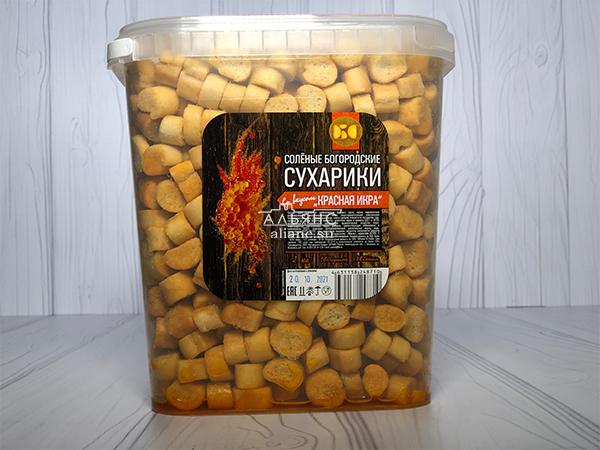 Сухарики с красной икрой в Санкт-Петербурге