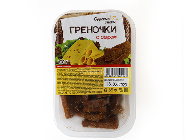 Сурские гренки со вкусом Сыра (100 гр) в Санкт-Петербурге