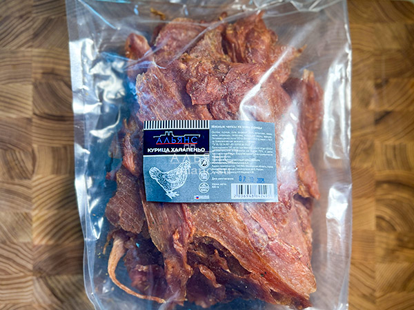 Мясо (АЛЬЯНС) вяленое курица 500гр "С халапеньо" в Санкт-Петербурге