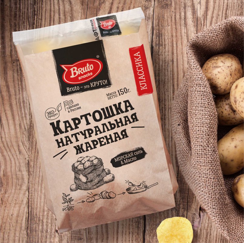 Картофель «Бруто» с солью 130 гр. в Санкт-Петербурге