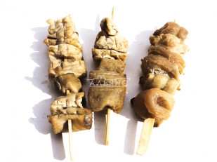 Корюшка холодного копчения: Шашлычок из щуки холодного копчения