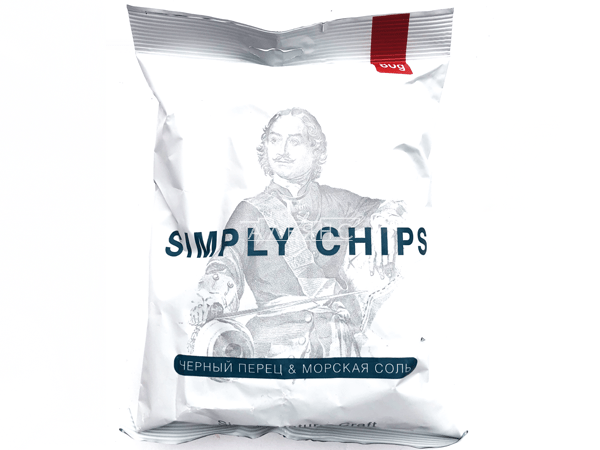 Картофельные чипсы "Simple chips" Морская соль и черный перец 80 гр. в Санкт-Петербурге