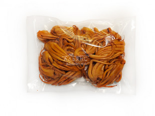 Камбала камчатская вяленая с икрой: Кальмар щупальца (мелкие) холодного копчения